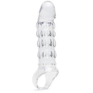 Renegade 2 Extra Inches Ribbed Penis Extender with Ball Loop - Sex Toys