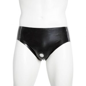 Renegade Rubber Latex Pants with Erection Ring - Sex Toys