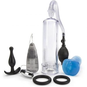 STA-HARD Pleasure and Stamina Training Penis Pump Kit (5 Piece) - Sex Toys