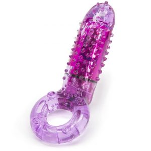 Screaming O OYeah Blue Vibrating Vertical Cock Ring - Sex Toys