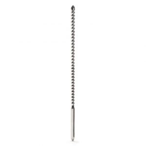 Sextreme 8mm Double Ended Stainless Steel Ribbed Urethral Dilator - Sex Toys