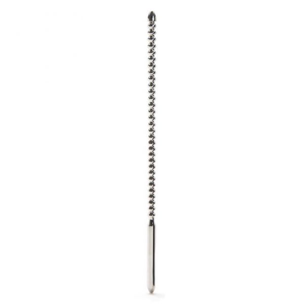 Sextreme 8mm Double Ended Stainless Steel Ribbed Urethral Dilator - Sex Toys