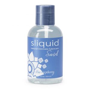 Sliquid Swirl Blue Raspberry Flavored Lubricant 4.2 fl oz - Sex Toys
