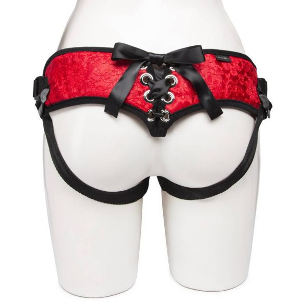 Sportsheets Chantilly Lace Corset-Back Unisex Strap On Harness - Sex Toys