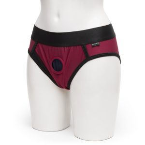 Sportsheets Contour Red Strap-On Harness Briefs - Sex Toys