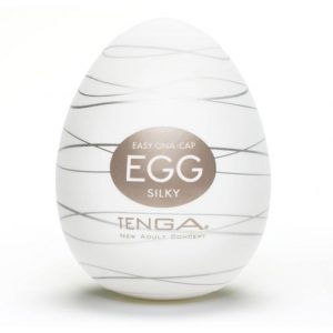 TENGA Egg Silky Ribbed Male Masturbator - Sex Toys