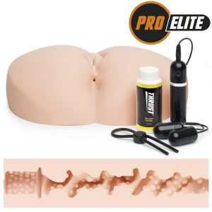 THRUST Pro Elite Wild Ride Vibrating Male Masturbator Kit 102oz - Sex Toys