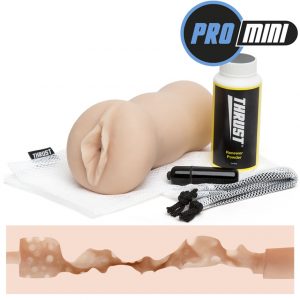 THRUST Pro Mini Real Deal Self-Lubricating Male Masturbator Kit 9.7oz - Sex Toys