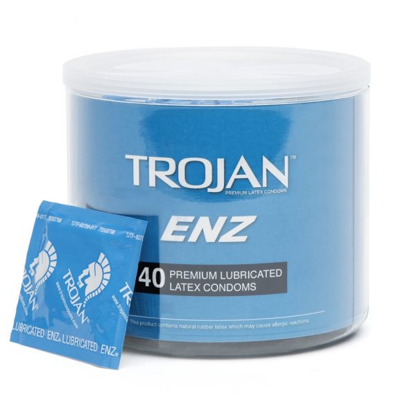 Trojan ENZ Premium Lubricated Condoms (40 Count) - Sex Toys