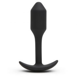 b-Vibe Snug Plug 1 Beginner Weighted Silicone Butt Plug 3 Inch - Sex Toys