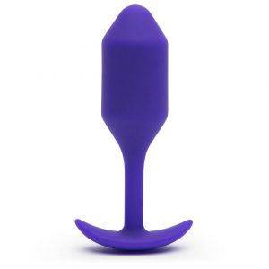 b-Vibe Snug Plug 2 Medium Weighted Silicone Butt Plug 4 Inch - Sex Toys